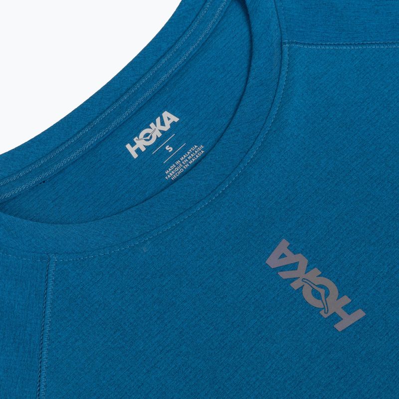 Herren-Laufshirt HOKA EveryRun Short Sleeve night glow blue 3