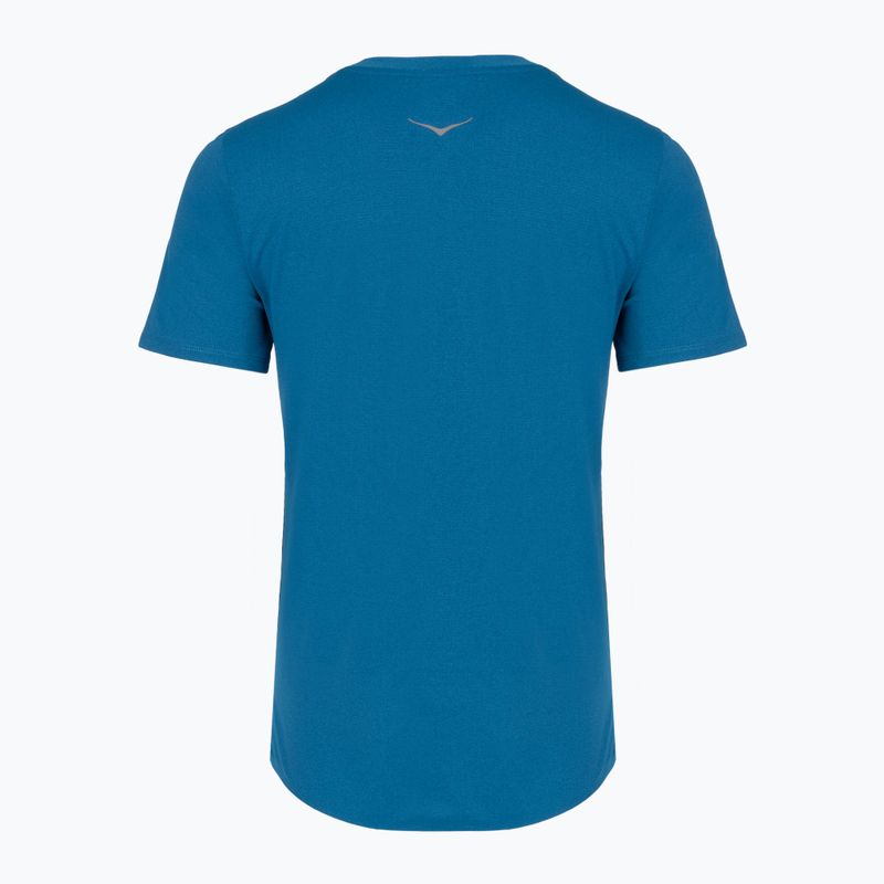 Damen-Laufshirt HOKA EveryRun Short Sleeve night glow blue 2