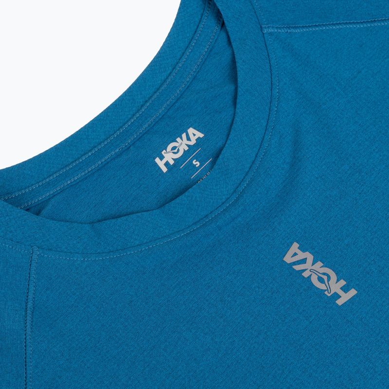 Damen-Laufshirt HOKA EveryRun Short Sleeve night glow blue 3