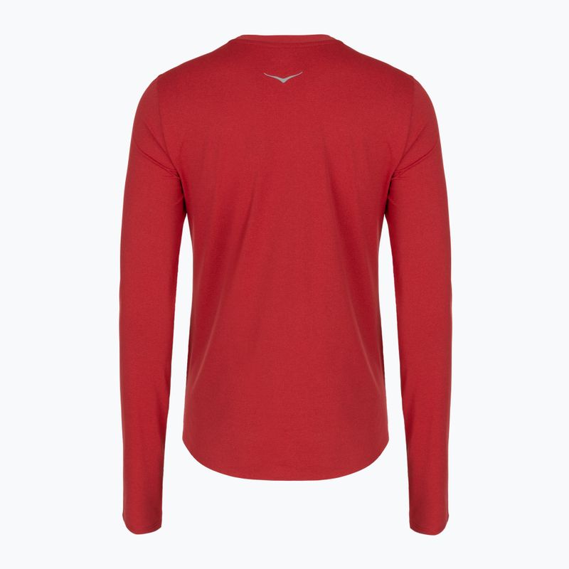 Damen-Laufshirt mit langen Ärmeln HOKA EveryRun Long Sleeve red agate 2