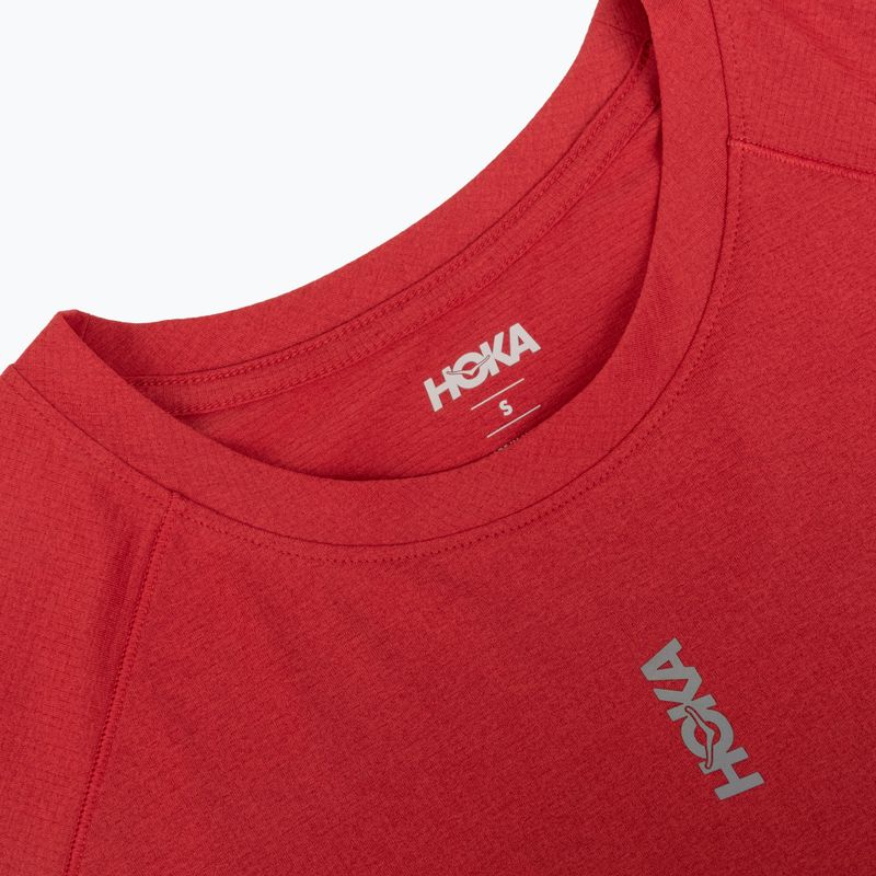 Damen-Laufshirt mit langen Ärmeln HOKA EveryRun Long Sleeve red agate 3