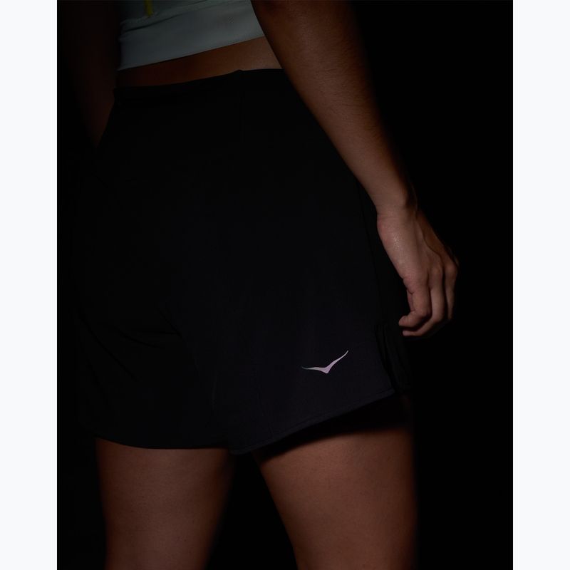 Damen-Laufshorts HOKA Glide Short 5" 2in1 black 6