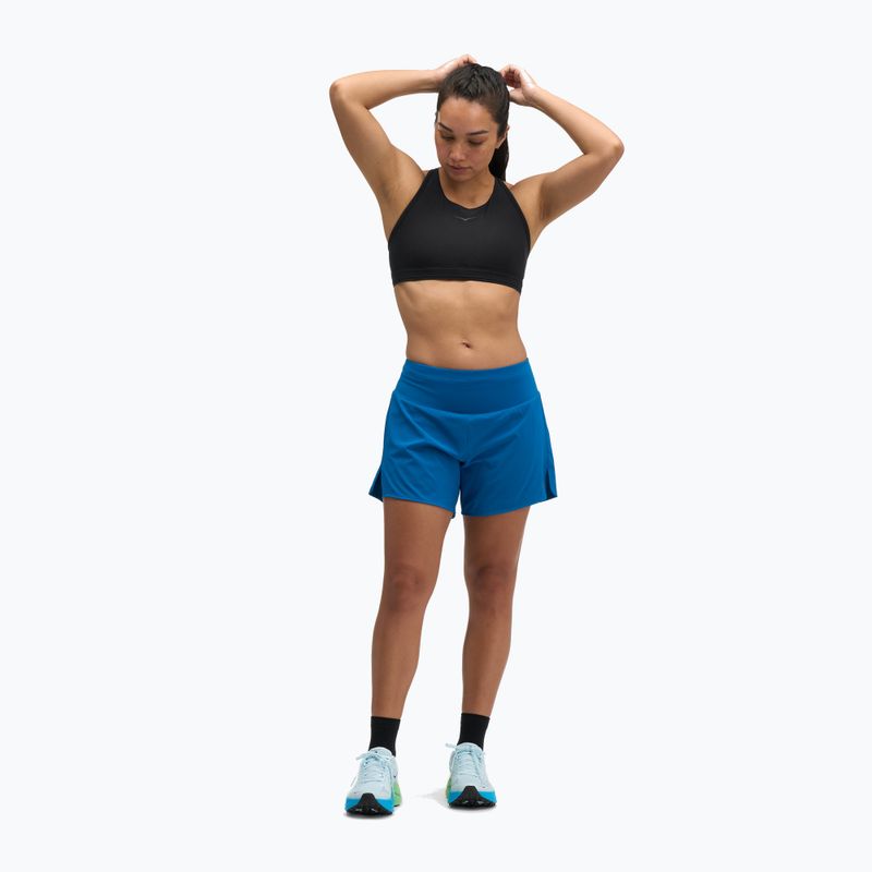 Damen-Laufshorts HOKA Glide Short 5" 2in1 night glow blue 2