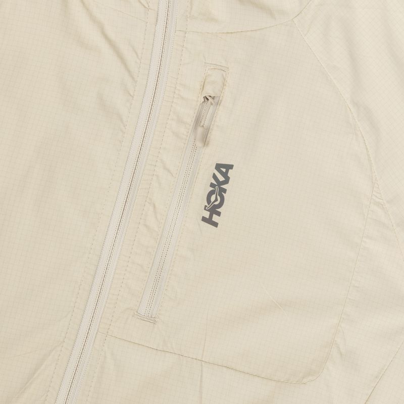 Damen-Laufjacke HOKA Skyflow Wind Jacket oat milk 3