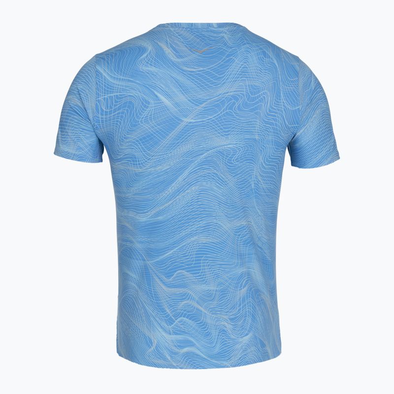 Herren-Laufshirt HOKA EveryRun CLF PRT mineral blue 2