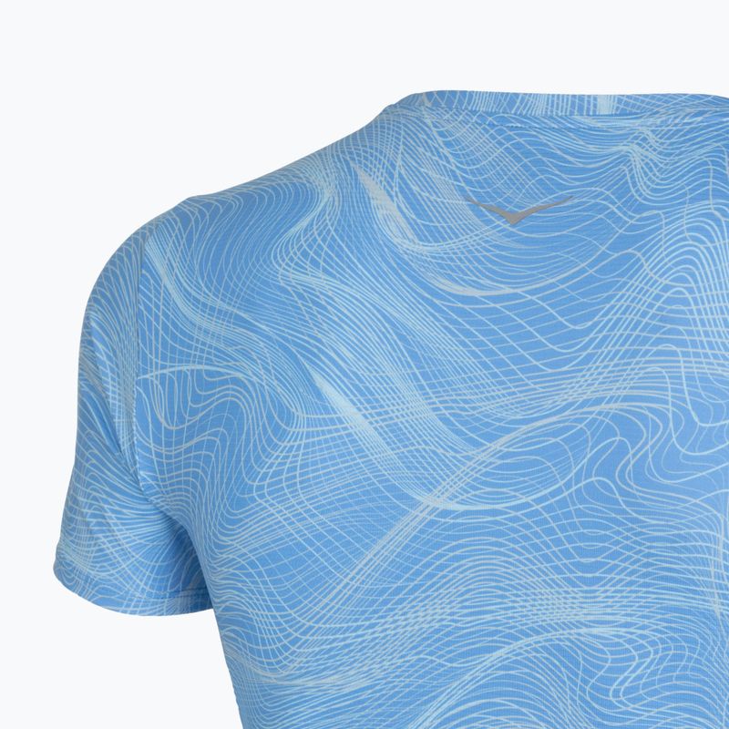 Herren-Laufshirt HOKA EveryRun CLF PRT mineral blue 4