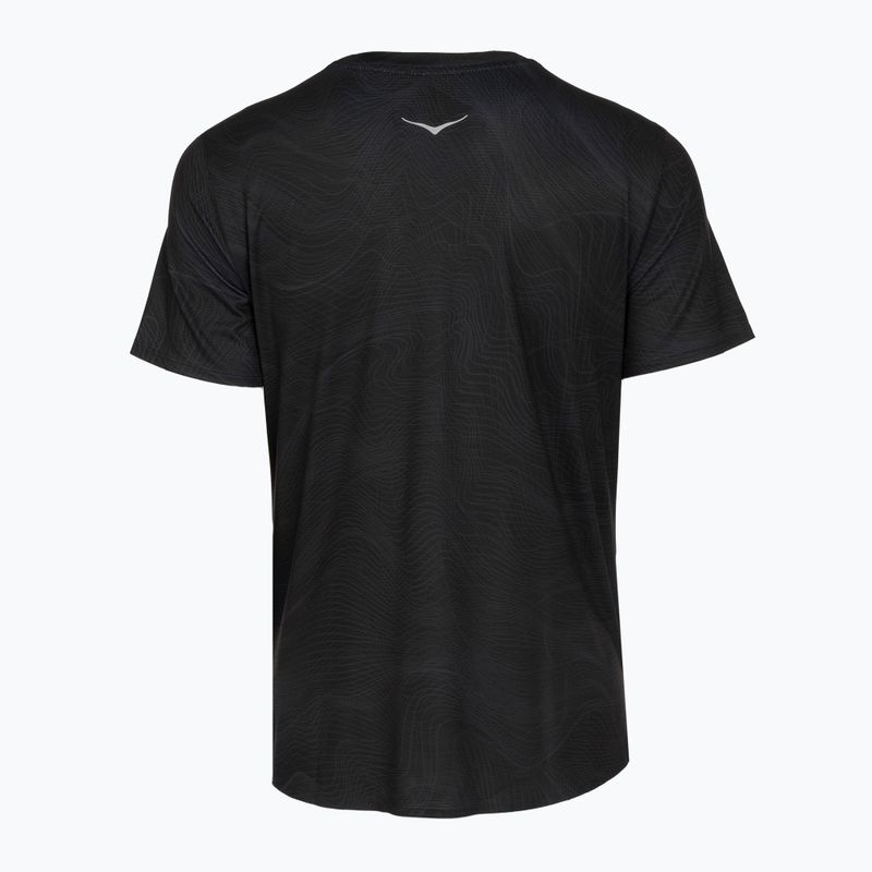 Damen-Laufshirt HOKA EveryRun CLF PRT black/squid ink 2