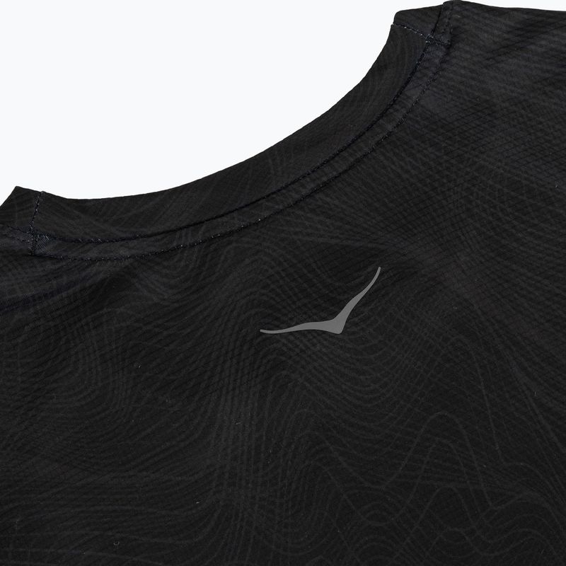 Damen-Laufshirt HOKA EveryRun CLF PRT black/squid ink 4