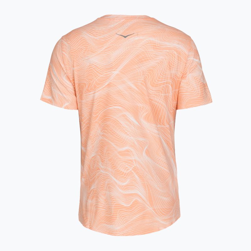 Damen-Laufshirt HOKA EveryRun CLF PRT sunstone print 2
