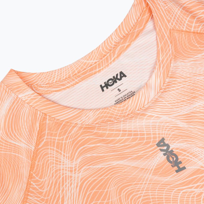 Damen-Laufshirt HOKA EveryRun CLF PRT sunstone print 3
