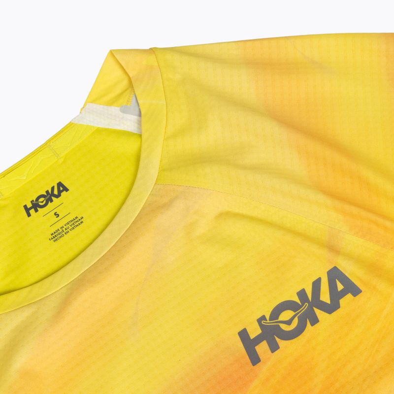 Herren-Laufshirt HOKA Race Day Short Sleeve TR PRT hoka citrus print 3