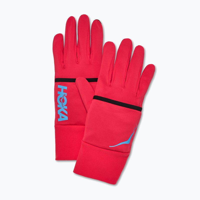 Laufhandschuhe HOKA Coldsnap Fleece Gloves cerise