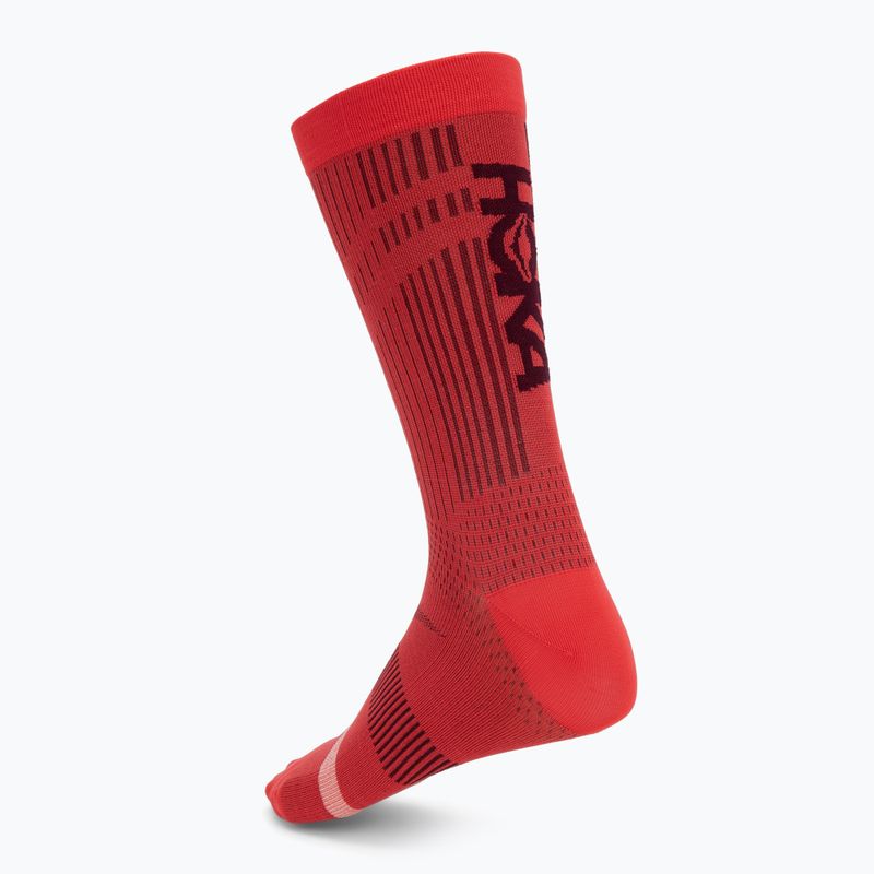 Socken Hoka Trail Race Crew Sock cerise 2