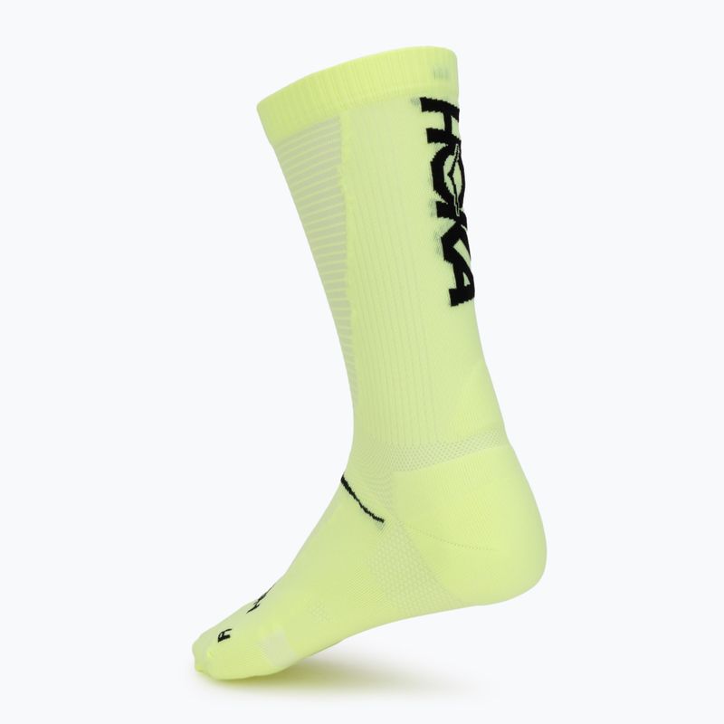 Herrensocken HOKA Race Day Crew Sock neon yuzu 2