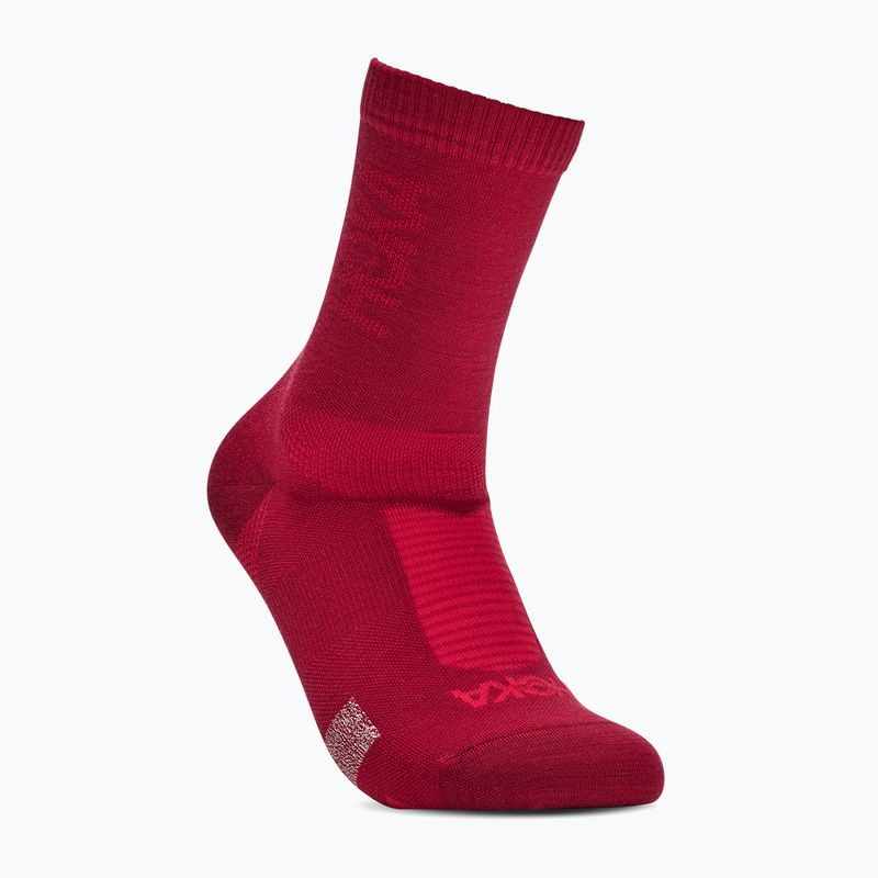 Socken HOKA Merino Crew Sock red agate 2