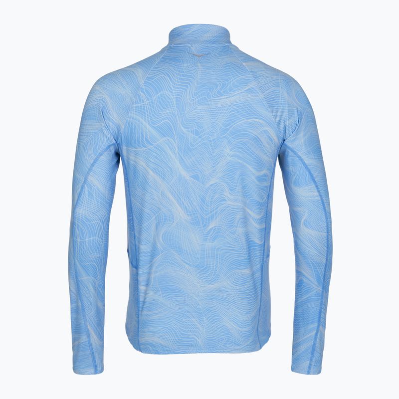 Laufsweatshirt für Herren HOKA Skyform Half Zip CLF PRT mineral blue 2