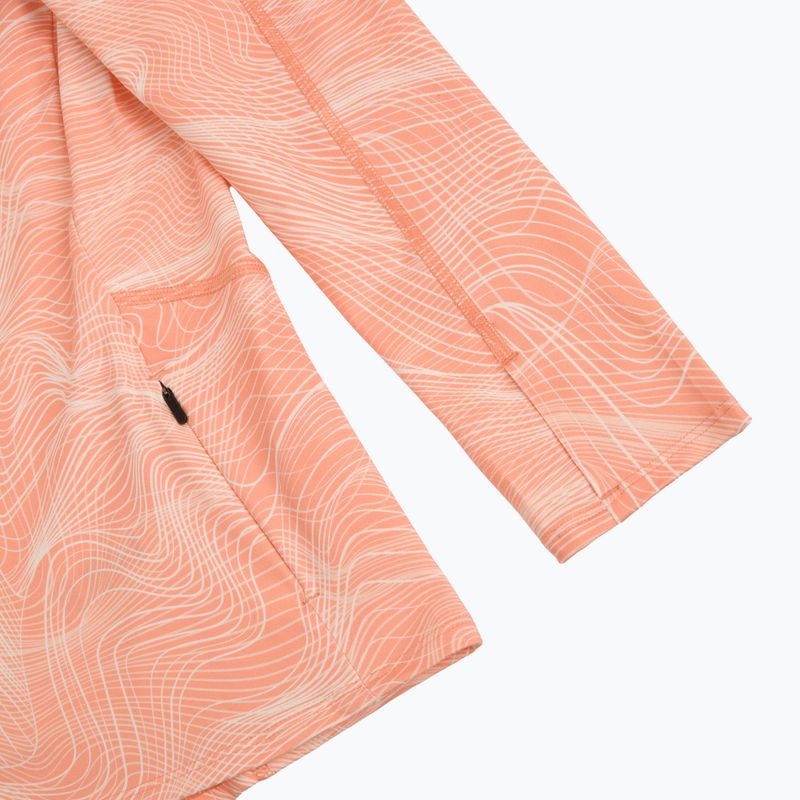 Laufpullover für Damen HOKA Skyform Half Zip CLF PRT sunstone print 4