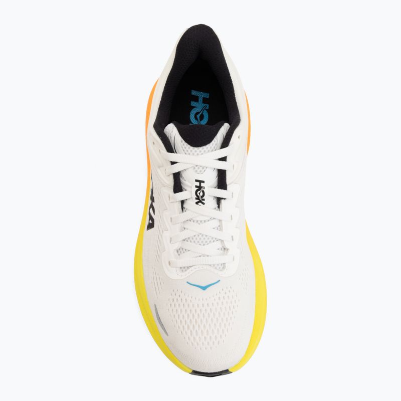 Herren-Laufschuhe HOKA Bondi 9 white/neon tangerine 5