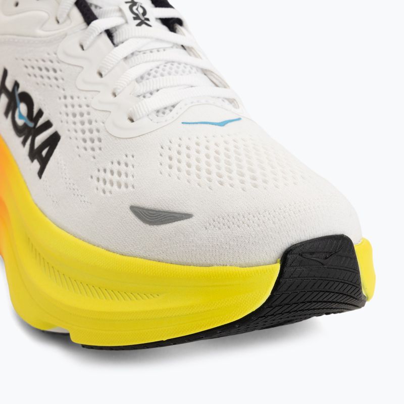Herren-Laufschuhe HOKA Bondi 9 white/neon tangerine 7