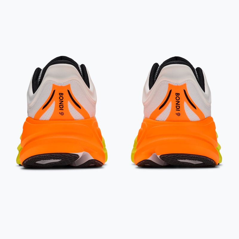 Herren-Laufschuhe HOKA Bondi 9 Wide white/neon tangerine 4