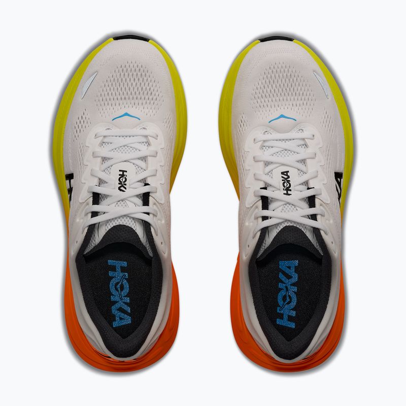 Herren-Laufschuhe HOKA Bondi 9 Wide white/neon tangerine 5
