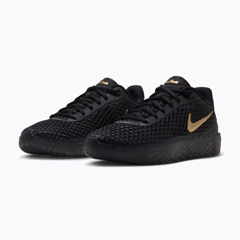 Herren-Basketballschuhe Nike LeBron Witness X black/black/iron grey/metallic gold 3
