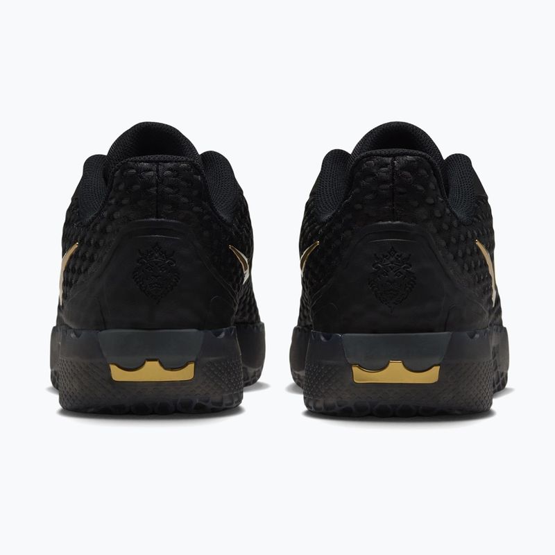 Herren-Basketballschuhe Nike LeBron Witness X black/black/iron grey/metallic gold 4