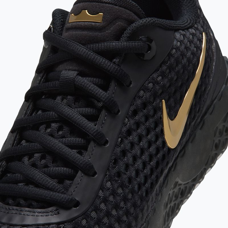 Herren-Basketballschuhe Nike LeBron Witness X black/black/iron grey/metallic gold 6