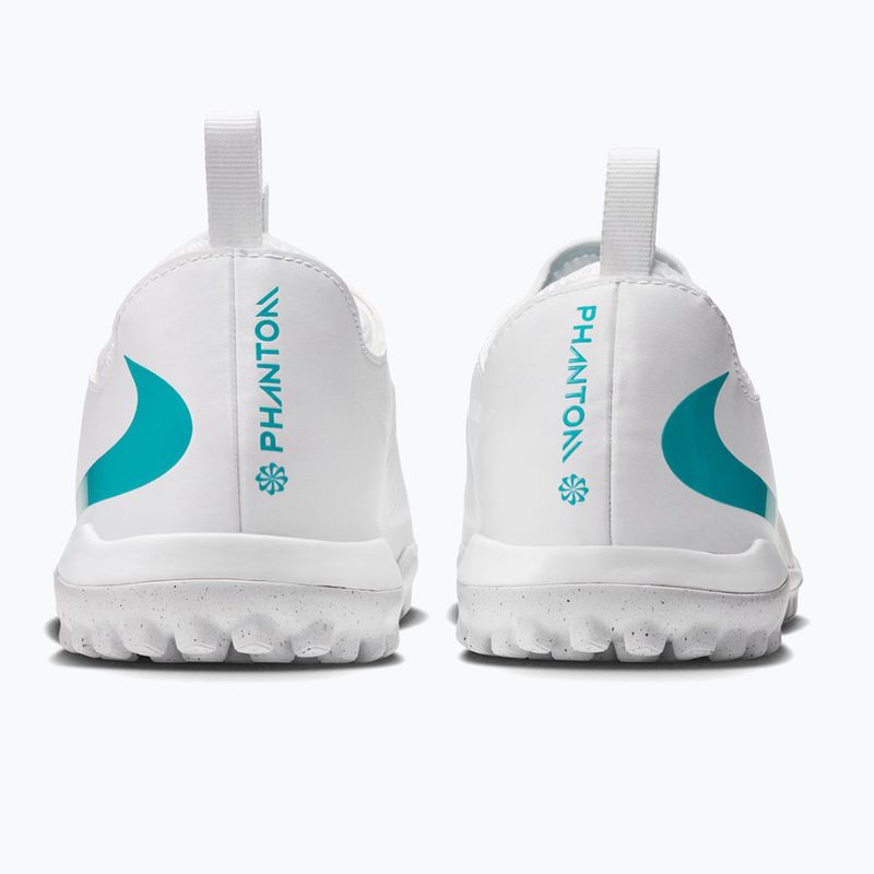 Kinder-Fußballschuhe Nike Phantom 6 Low Academy Jr TF white/white/dusty cactus 2