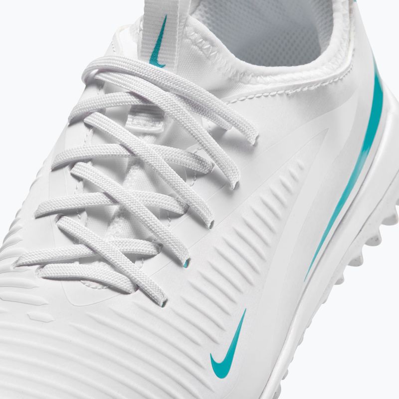Kinder-Fußballschuhe Nike Phantom 6 Low Academy Jr TF white/white/dusty cactus 5