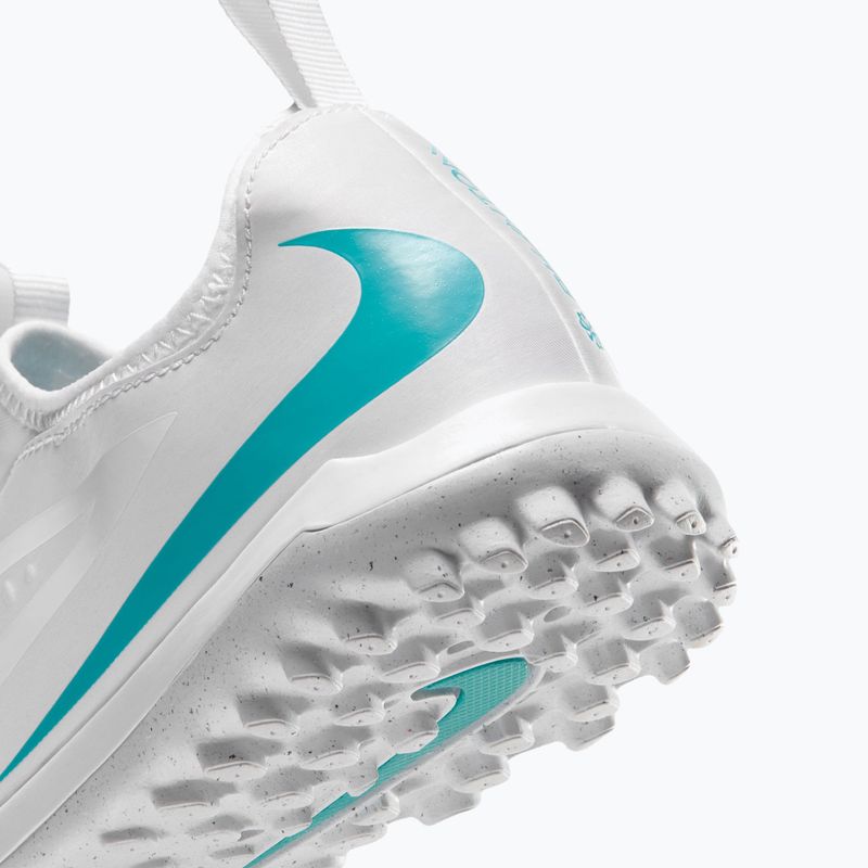 Kinder-Fußballschuhe Nike Phantom 6 Low Academy Jr TF white/white/dusty cactus 6