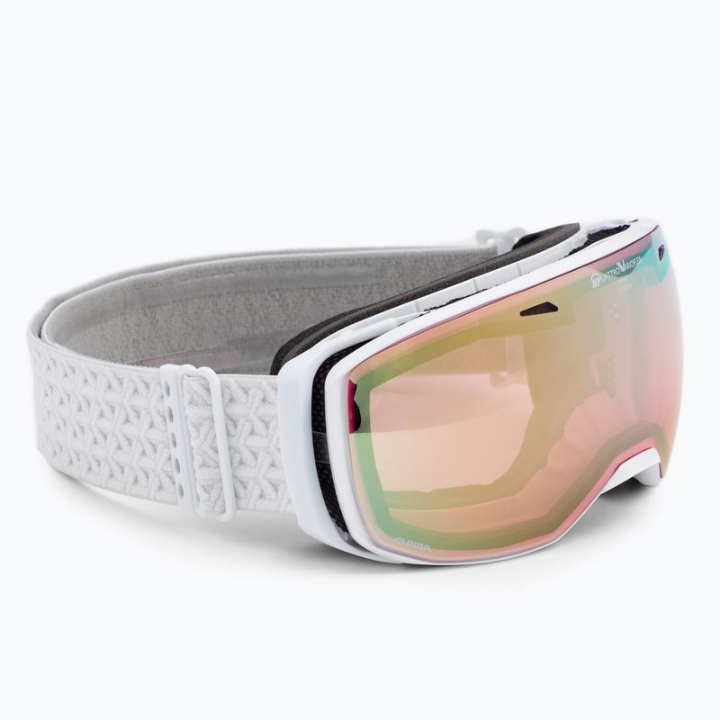 Skibrille Alpina Estetica QV white gloss/gold sph