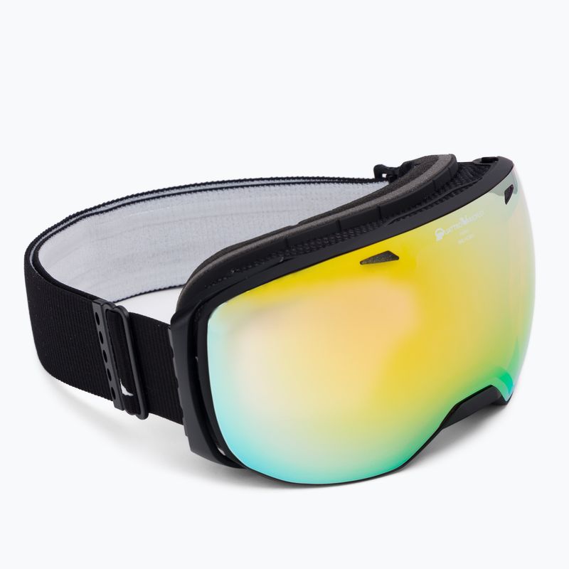 Skibrille Alpina Big Horn QV black matt/gold sph