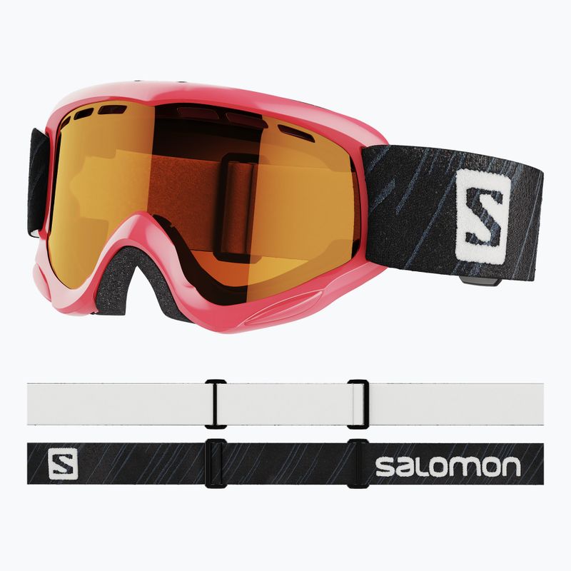 Skibrille Kinder Salomon Juke Access pink/tonic orange L391375 6