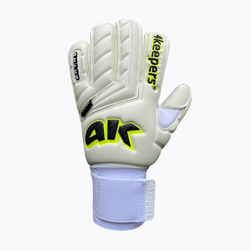 Kinder-Torwarthandschuhe 4Keepers Champ Carbo V RF Strap weiß 4