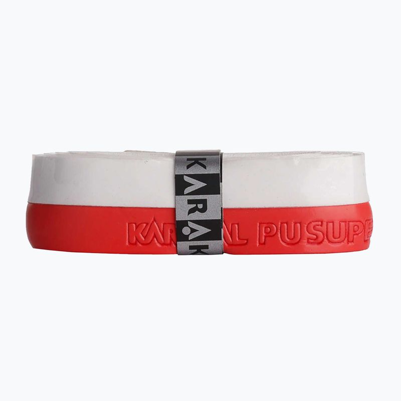 Squash-Schlägerband Karakal Pu Super Grip Duo white / red