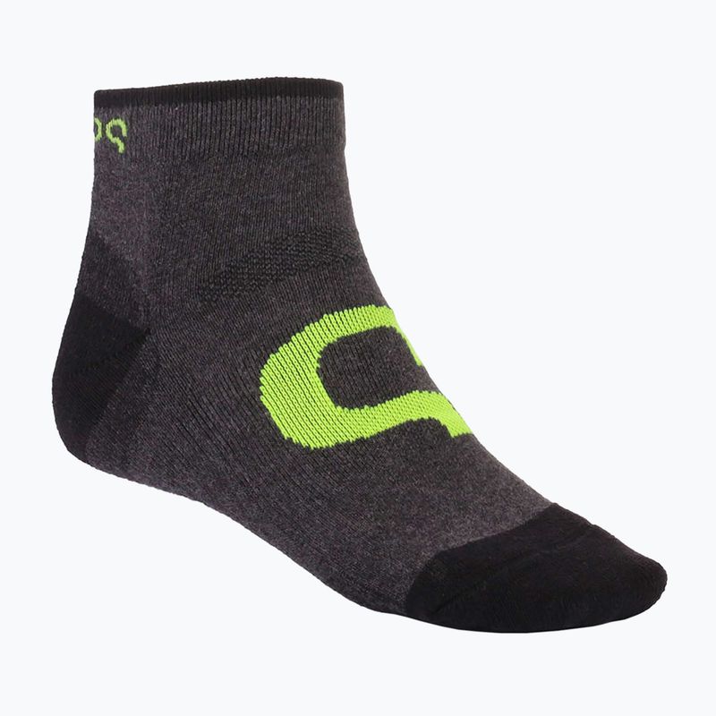 Tennissocken Evoq Trainer graphit/schwarz/gelb