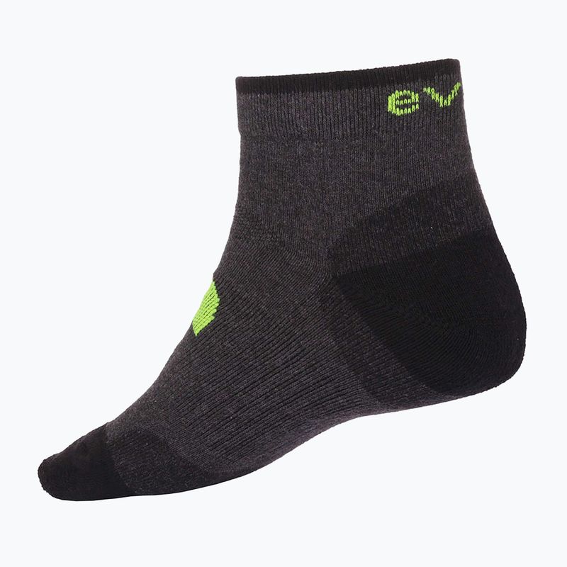 Tennissocken Evoq Trainer graphit/schwarz/gelb