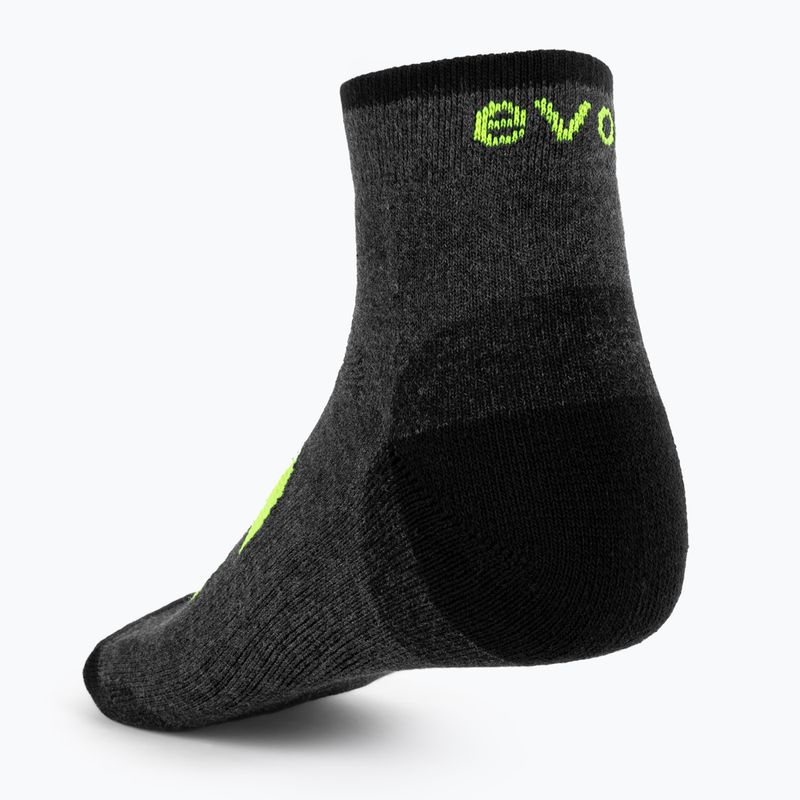 Tennissocken Evoq Trainer graphit/schwarz/gelb 2