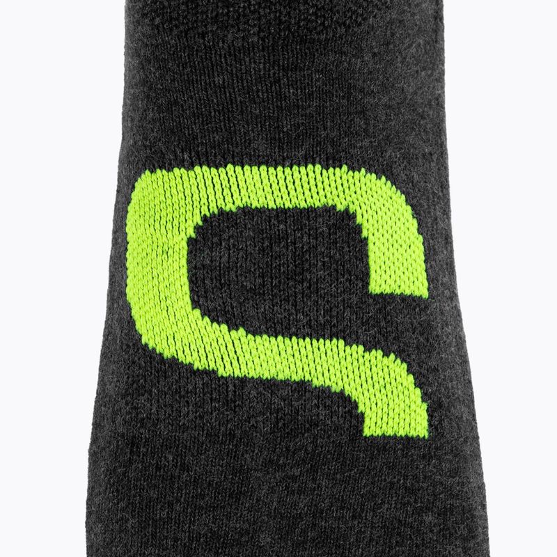 Tennissocken Evoq Trainer graphit/schwarz/gelb