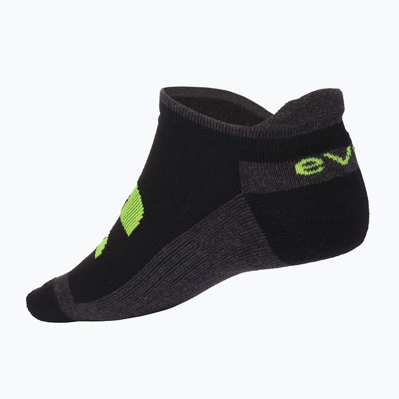 Tennissocken Evoq Ankle graphit/schwarz/gelb 5