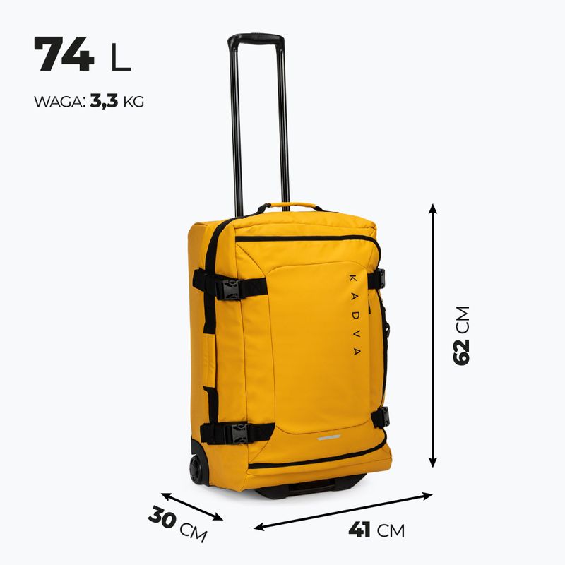 Mittlere Reisetasche KADVA Lazio 74 l gelb 3
