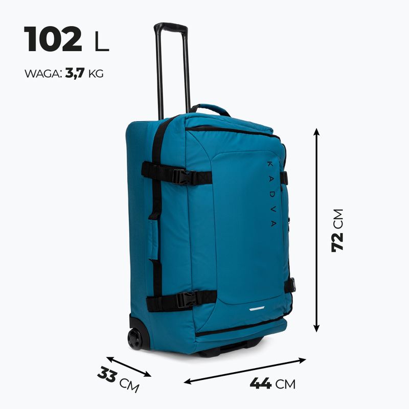 Großer Reisekoffer KADVA Lazio 102 l blau 3