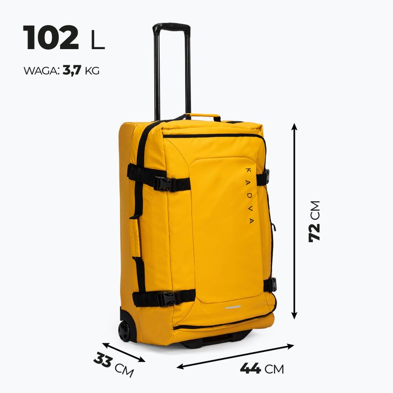 Großer Reisekoffer KADVA Lazio 102 l gelb 3