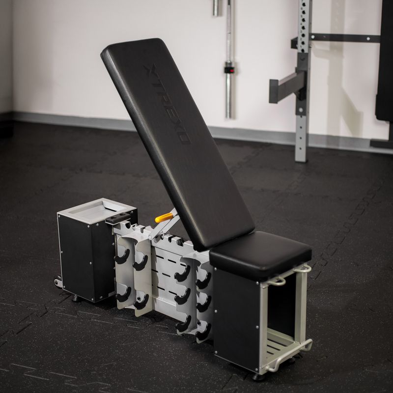 XTREXO Storage verstellbare Trainingsbank schwarz 3