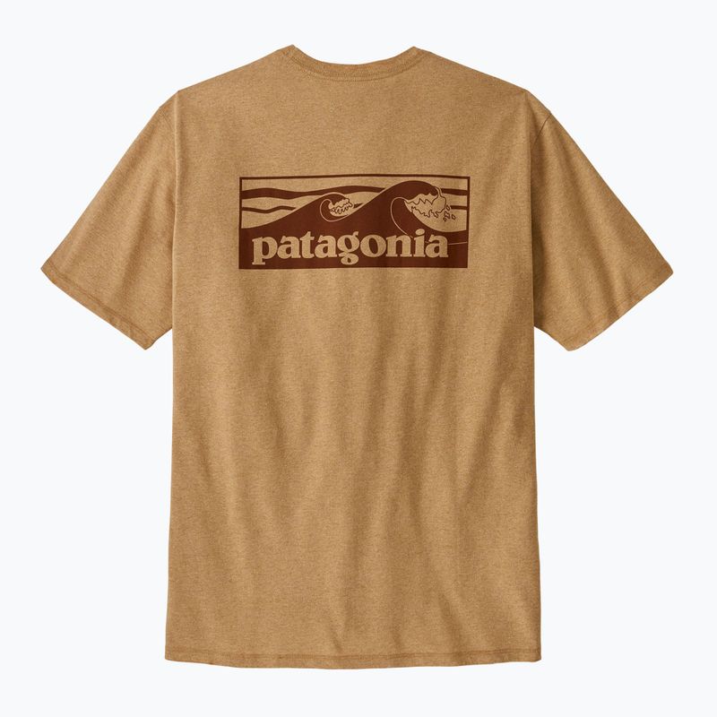 Herren Patagonia Boardshort Logo Tasche Responsibili t-shirt talon gold 3