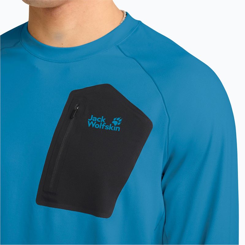 Longsleeve Herren Jack Wolfskin Prelight Trail Crew aurora blue 4