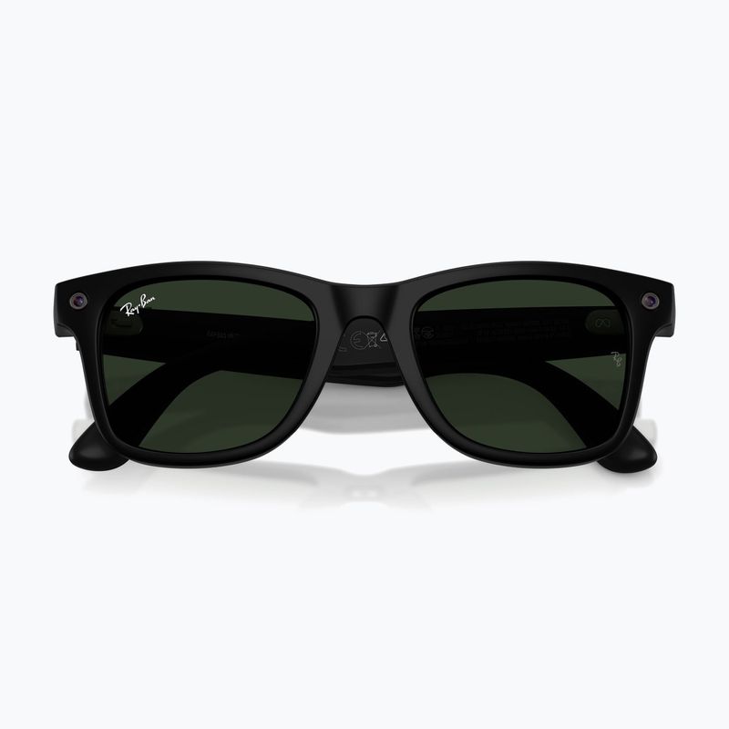 Brille mit Kamera Ray-Ban Meta Wayfarer matte black/trs g.green 9