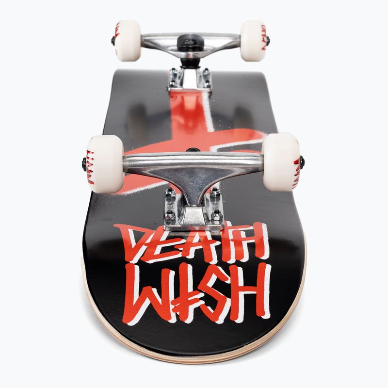 Deathwish Gang Logo 8.0 klassisches Skateboard gelb und schwarz 10525305 5