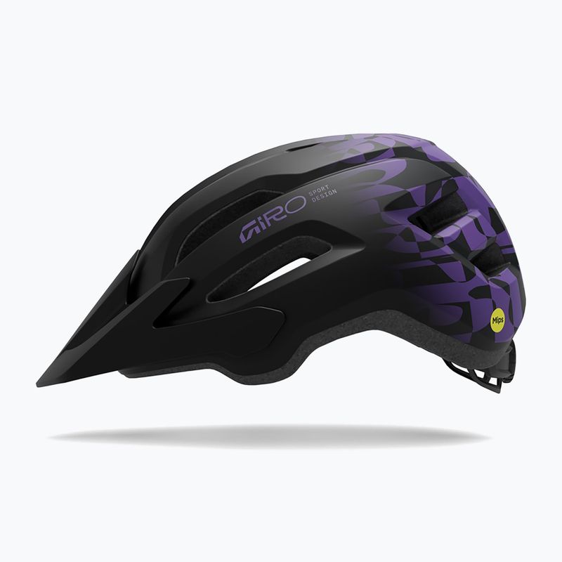 Fahrradhelm Giro Fixture II MIPS matte black/purple rush 10